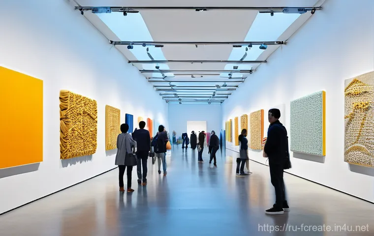 AI로 복제된 예술과 창작 - **Prompt: "Human and AI Artistic Collaboration in a Contemporary Studio"**
A contemporary art st...