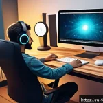 디지털 아트 시장과 창작 - A professional digital artist&rsquo;s workspace featuring a modern drawing tablet with a stylus pen (such ...